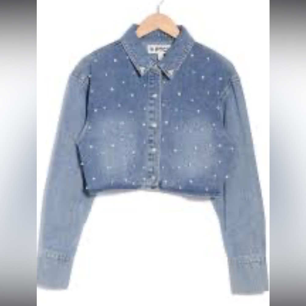 PTCL pearl denim jacket EUC size M - Picture 7 of 7